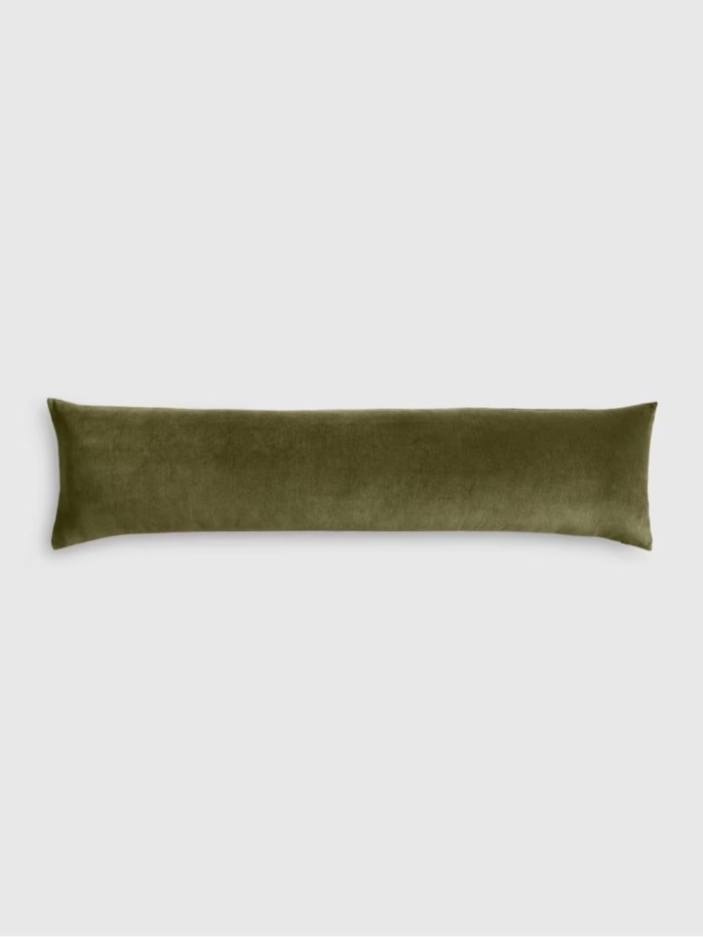 Oversized velvet cotton lumbar pillow cover 12 x 48 Olive Moss green sold out! - Picture 2 of 2